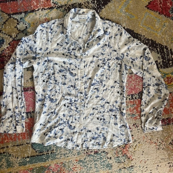 Van Heusen button down shirt size L 100% rayon - Picture 1 of 6